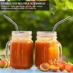 DESIYUE 9 Pack 16 Oz Mason Jar cups with Bamboo Lid and Straw, Mason Jar Drinking Glasses,Wide Mouth Ice Coffee Mugs with Handle for Juice, Smoothies, Kombucha, Tea, Milk,Drinking Storage Containers