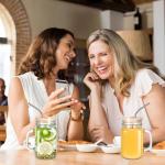 DESIYUE 9 Pack 16 Oz Mason Jar cups with Bamboo Lid and Straw, Mason Jar Drinking Glasses,Wide Mouth Ice Coffee Mugs with Handle for Juice, Smoothies, Kombucha, Tea, Milk,Drinking Storage Containers