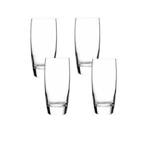 Luigi Bormioli Michelangelo 20 oz Beverage Glasses - Large Capacity, Crystal-Clear Design - Fine Laser-Cut Rims, Ideal for Various Beverages, Dishwasher Safe, Made in Italy (Set of 4)