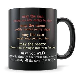 Pagan Mug - May the Wisdom of the Earth Guide You Quote - Inspirational Wiccan Proverb Coffee Cup - Great Gift for Witch Friends Who Worship Nature