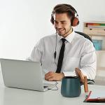 GOOD ALWAYS Ceramic Coffee Mug, Tea Cup for Office and Home, 14 Oz Coffee Cup with Lid and Spoon,Fathers Day, Birthday Gifts, House Warming Presents for New Home, 1 Pack (Dark Green)