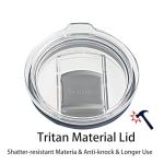 Black 20 oz Stainless Steel Double Wall Vacuum Insulated Tumbler with Lid - Dishwasher Safe & Spill Proof Travel Coffee Iced Cup & Mug For Men,Durable Coating Scratch Resistant Outdoor,Hot Cold Drink