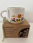 Starbucks Italy 'You Are Here' YAH Espresso Shot Coffee Ornament Mug 2oz