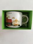 Starbucks Italy 'You Are Here' YAH Espresso Shot Coffee Ornament Mug 2oz