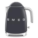 SMEG 50's Retro Style 7-Cup Electric Water Kettle with Automatic Shutoff, Removable Base, and Water Indicator, KLF03GRUS,Grey