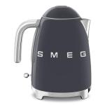 SMEG 50's Retro Style 7-Cup Electric Water Kettle with Automatic Shutoff, Removable Base, and Water Indicator, KLF03GRUS,Grey