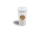 Peterson Housewares Bamboo Fiber Eco Cup, 22 oz, White