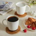 Sweese Porcelain Coffee Mugs Set of 4-16 Ounce -Microwavable, Coffee Cups for Latte, Hot Tea, Cappuccino, Mocha, Cocoa with Big Handle, Urban Neutrals