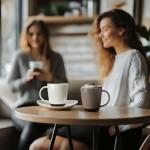 Sweese Porcelain Coffee Mugs Set of 4-16 Ounce -Microwavable, Coffee Cups for Latte, Hot Tea, Cappuccino, Mocha, Cocoa with Big Handle, Urban Neutrals