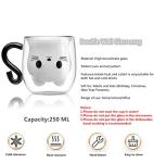 Phitihui Cat Mugs, Double Wall Glass Cute Coffee Tea Cup, Graduation Valentines Mothers Day Easter Halloween Christmas Gifts for Women Wife Mum Her Girl Teacher Friend, Birthday Present Idea
