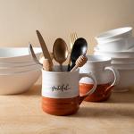 DOWAN 18 oz Large Coffee Mugs, Ceramic Mug Set with Word Blessed Grateful, Big Tea Cup for Office & Home, Thank You Gift for Women Men Mom Dad Christian, 2 Pcs