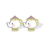 SEIRAA Fairytale Movie Inspired Teapot Dangle Earrings Fairytale Earrings for Her (Tea Cup Stud Eerring)