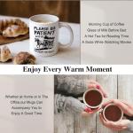XQLZY Please Be Patient Mug, Funny Office Tea Cup, Retro Times Birthday Gifts for History Lovers, Retirement New Job Gifts for Her His Colleagues Work Friends Employees BBF