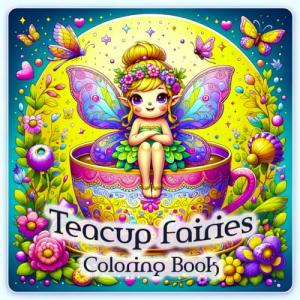 Teacup Fairies Coloring Book: Adorable Little Faeries in a Tea Cup - Intricate Adult Pages to Color (Teacup Coloring)