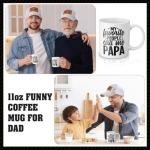 Maxdot 3 Pcs Father's Day Gifts for Dad from Daughter, Dad Trucker Hat 11oz Funny Coffee Mug and Gift Box for Birthday(Funny Style,Grey)