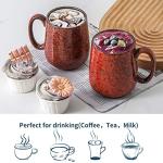 Hasense Large Coffee Mug, Coffee Cup Ceramic for Men and Women, 20 oz Stoneware Mug for Tea Soup Milk as Gifts, Dishwasher and Microwave Safe(Red)