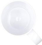 Carlisle FoodService Products Mug Plastic Coffee Mug with Large Handle for Buffets, Home, and Restaurant, Tritan, 12 Ounces, White