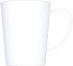 Carlisle FoodService Products Mug Plastic Coffee Mug with Large Handle for Buffets, Home, and Restaurant, Tritan, 12 Ounces, White