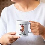 Funny Chicken Coffee Mugs, Personalized Choose Name Animal Themed Tea Cups, Customized Chicken Farming Mugs Gift For Him Her, Chicken Decoration Mugs Present, Travel Cups