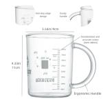 GLASKEY Caffeine Beaker Mug,16 oz Anti-Dripping Borosilicate Caffeine Mug,Cool Coffee Mugs with Handle,Chemistry Mug,Novelty Chemistry Science Teacher Gifts for Women Men