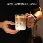 GLASKEY Caffeine Beaker Mug,16 oz Anti-Dripping Borosilicate Caffeine Mug,Cool Coffee Mugs with Handle,Chemistry Mug,Novelty Chemistry Science Teacher Gifts for Women Men