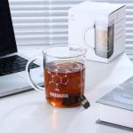 GLASKEY Caffeine Beaker Mug,16 oz Anti-Dripping Borosilicate Caffeine Mug,Cool Coffee Mugs with Handle,Chemistry Mug,Novelty Chemistry Science Teacher Gifts for Women Men