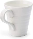 Portmeirion Sophie Conran White Mugs | Set of 4 | 12.5 Ounce Mugs for Coffee, Tea, and Hot Cocoa | Made from Fine Porcelain | Microwave and Dishwasher Safe