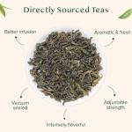 VAHDAM, Himalayan Green Tea Leaves (50+ Cups, 3.53 Oz) Non GMO, Gluten Free | High Elevation Grown Green Tea Leaves From Himalayas | Pure Unblended Single Origin Green Loose Leaf Tea | Vacuum Sealed