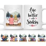 Personalized Sister Coffee Mug - Custom Gift Idea