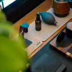 Burlap Coffee Bar Mats – 2-Pack, Waterproof Design