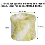 Natural Jade Shot Glasses – Set of 2