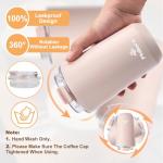 Pink Insulated Coffee Tumbler - 12 OZ