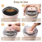 Pink Insulated Coffee Tumbler - 12 OZ