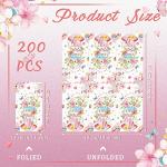 200 Pcs Floral Disposable Tea Party Napkins