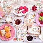 200 Pcs Floral Disposable Tea Party Napkins
