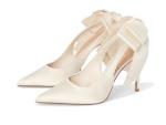 Steve Madden Ivory Satin Teacup Pumps, Size 5.5