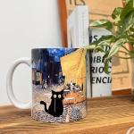 Funny Cat Coffee Mug for Art Lovers