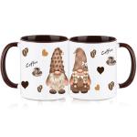 Gnome Coffee Mugs - 2 Pack Ceramic Cups