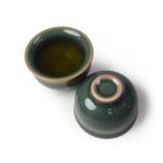 Mini Porcelain Teacup Set of 4 Green