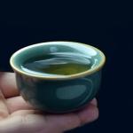 Mini Porcelain Teacup Set of 4 Green