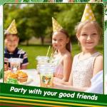 Jungle Safari Animal Disposable Cups with Lids