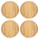 Bamboo Drink Cup Lids – Set of 4