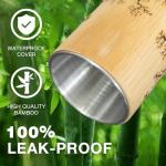 Natural Bamboo Tea Cup with Stainless Steel Liner