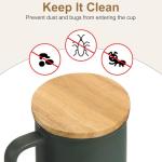 Bamboo Drink Cup Lids – Set of 4