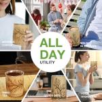 Natural Bamboo Tea Cup with Stainless Steel Liner