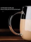 Clear Glass Coffee Mug with Handle - 16 oz