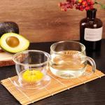 Glass Tea Cup with Infuser and Lid, 12oz