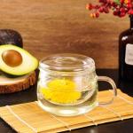 Glass Tea Cup with Infuser and Lid, 12oz