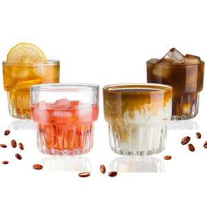 Stackable 8oz Drinking Glasses Set of 4
