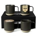 MIAMIO Sierra Set of 4 Ceramic Coffee Mugs
